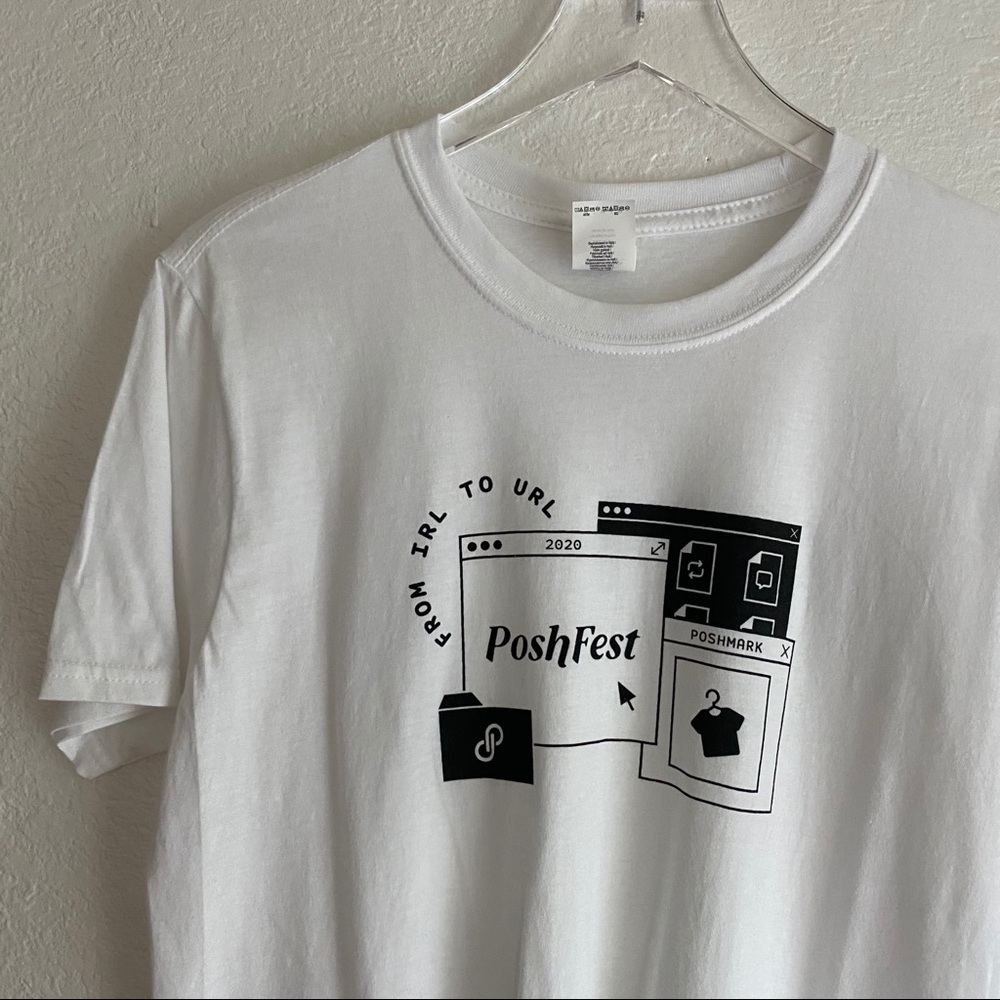 POSHMARK poshfest 2020 promo t-shirt MEDIUM